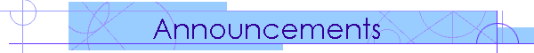 Announcements